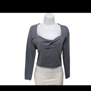 Hollister Cropped Top S 90s Y2K Grunge Long Maiden #7800